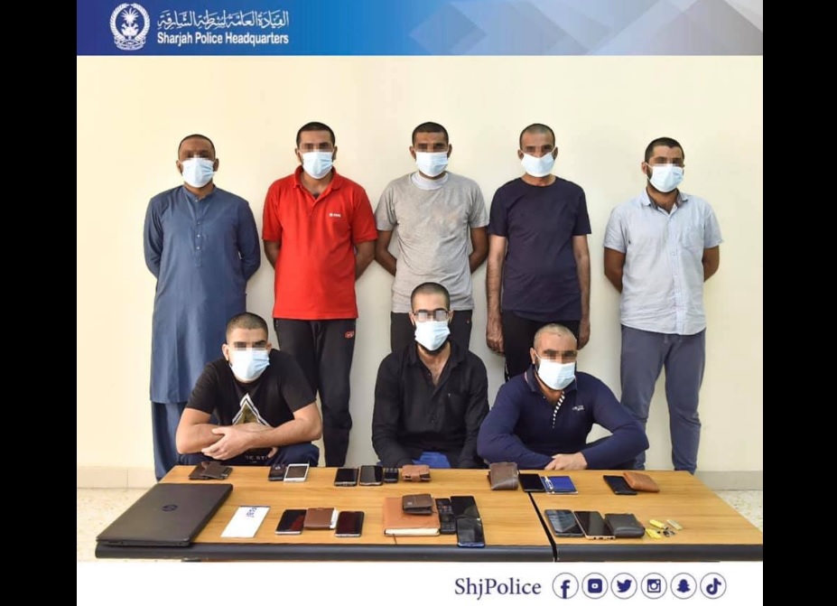 Sharjah Police phone scam gang