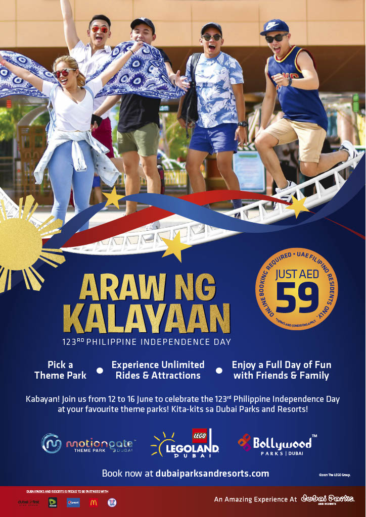 Mabuhay Kabayans Motiongate Dubai Celebrates The 123rd Philippines Independence Day With Tickets As Low As Aed59 The Filipino Times