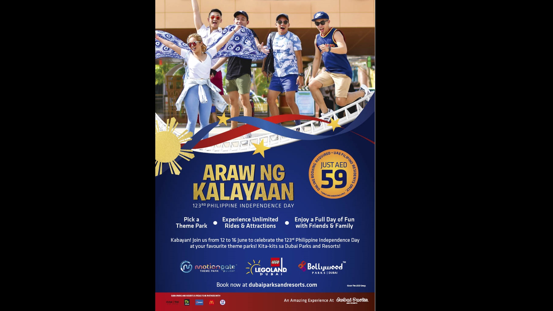 Mabuhay Kabayans Motiongate Dubai Celebrates The 123rd Philippines Independence Day With Tickets As Low As Aed59 The Filipino Times