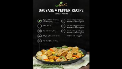 unMEAT sausage and pepper