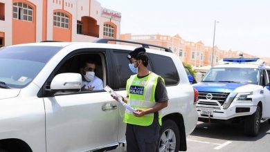 traffic police flowers al ain