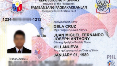 Philippine Identification System PhilSys card sample