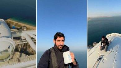 Sheikh Hamdan atop Ain Dubai