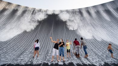 Expo 2020 Dubai Children visit the Water Feature Original Image m6353