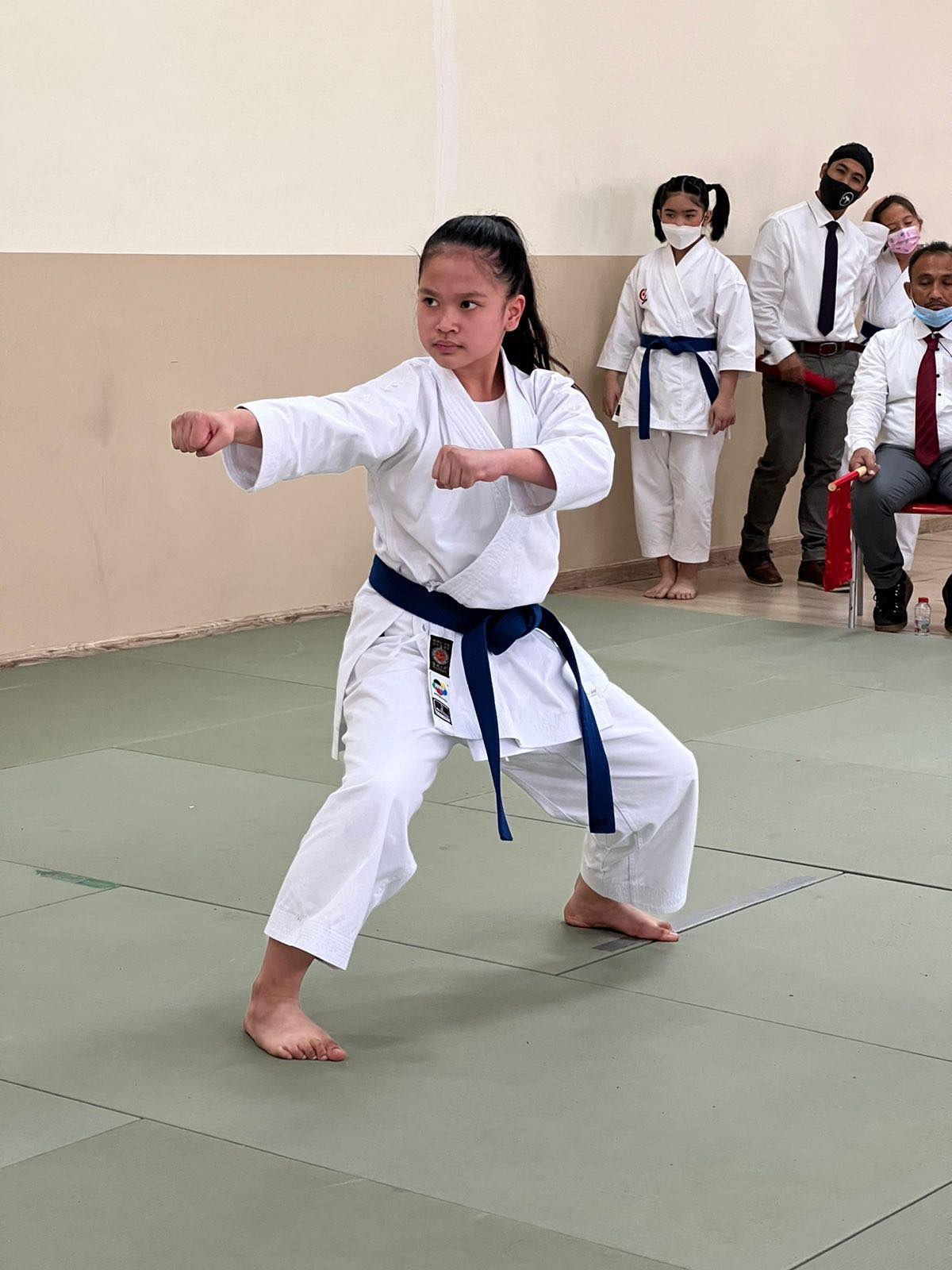 SKIF undefeated player who participated in 4 tournaments - Chantal Yuri in action - kata category