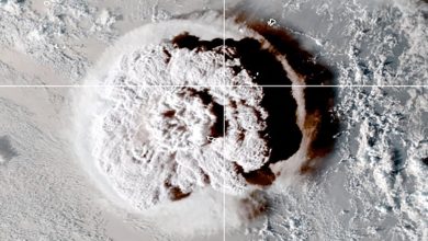 Tonga volcano explosion