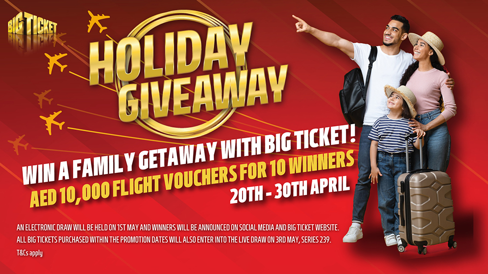 Big Ticket To Giveaway Aed 10 000 Flight Vouchers For Holiday Giveaway The Filipino Times