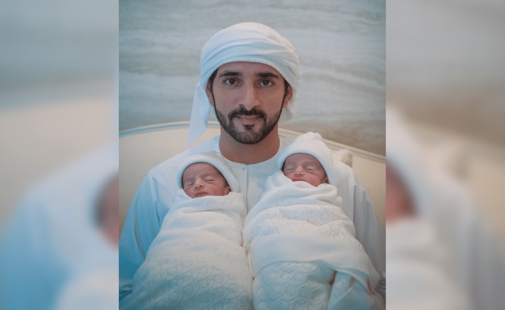 Sheikh Hamdan bin Mohammed celebrates twins' first birthday with photos ...