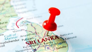 Sri Lanka on map