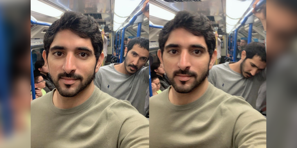 Sheikh Hamdan goes unrecognised while riding London Underground train ...