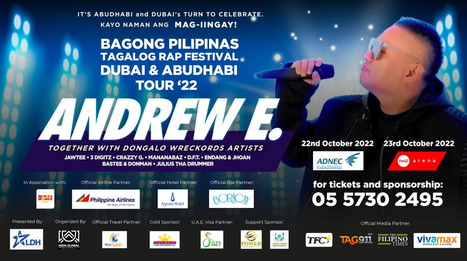 Andrew E headlines backtoback Abu Dhabi and Dubai ‘Bagong Pilipinas