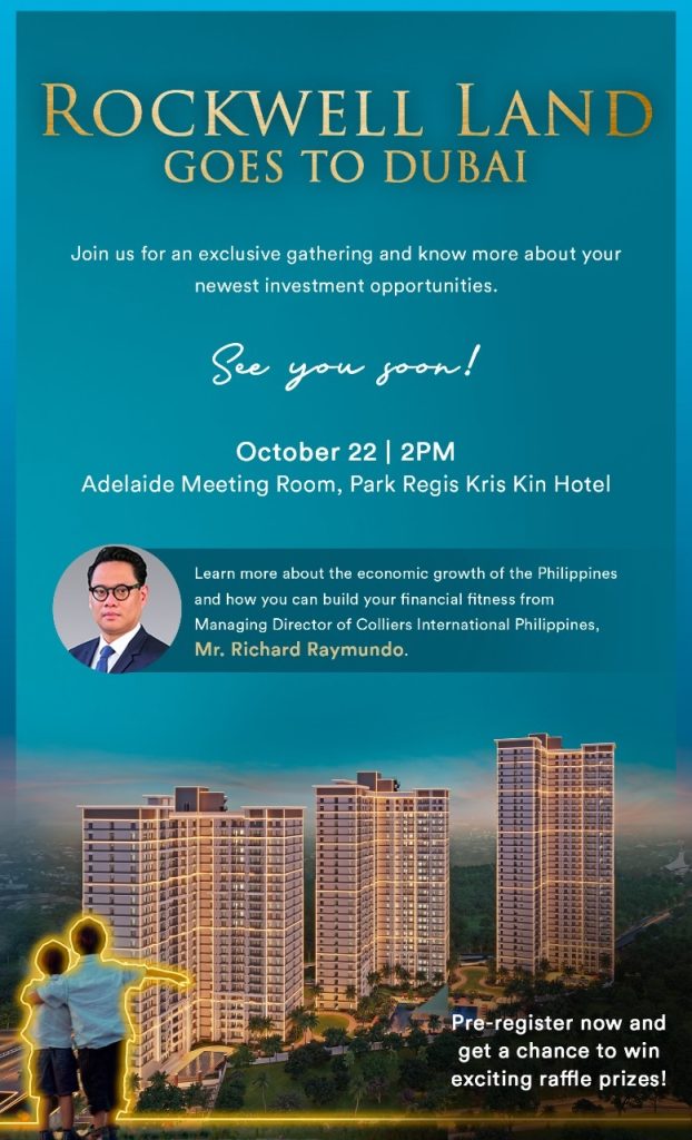 BACK BY POPULAR DEMAND! Rockwell Land to host second investment event