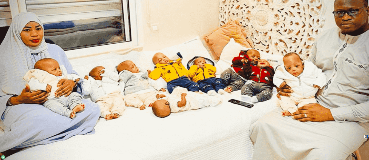 World's only nonuplets return home to Mali with their mom The(00)