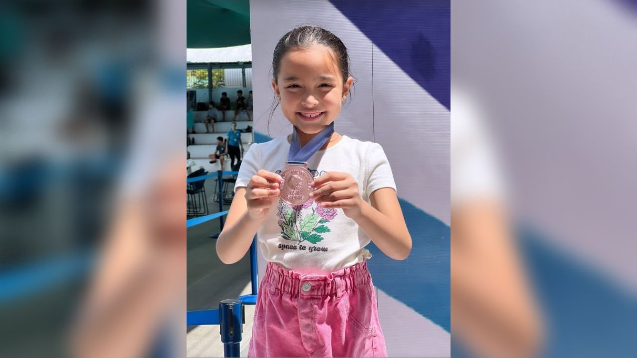 Zia Dantes bags bronze medal for swimming, Marian a proud mom