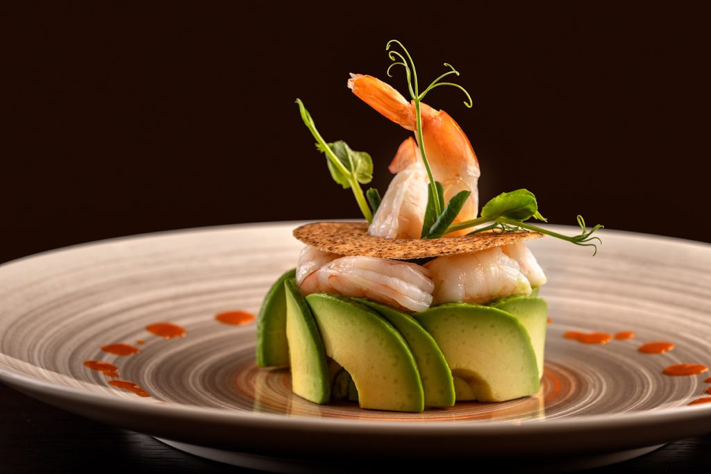 La Sirene Signature Tiger Prawns and Avocado Salad