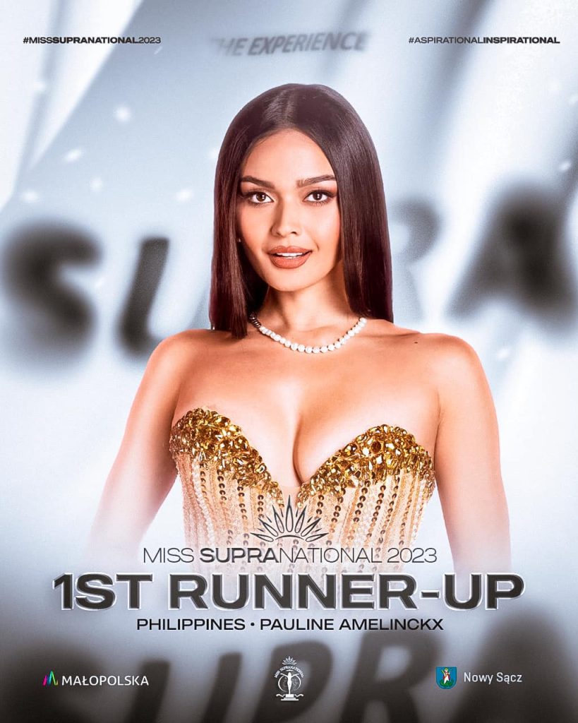 Pauline Amelinckx Makes Philippines Proud With First Runner Up Finish At Miss Supranational 2023 