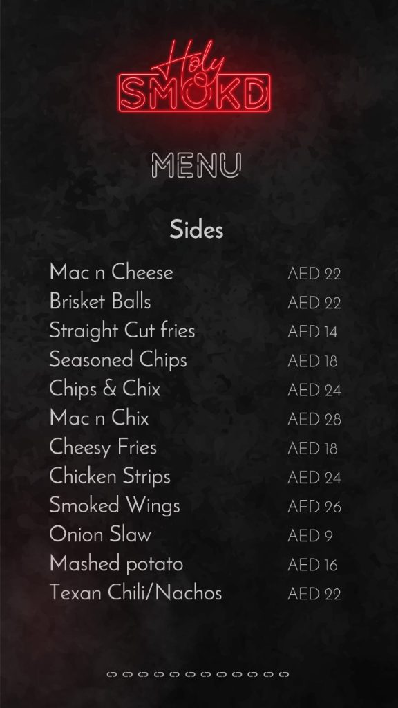 SMK SIDES MENU