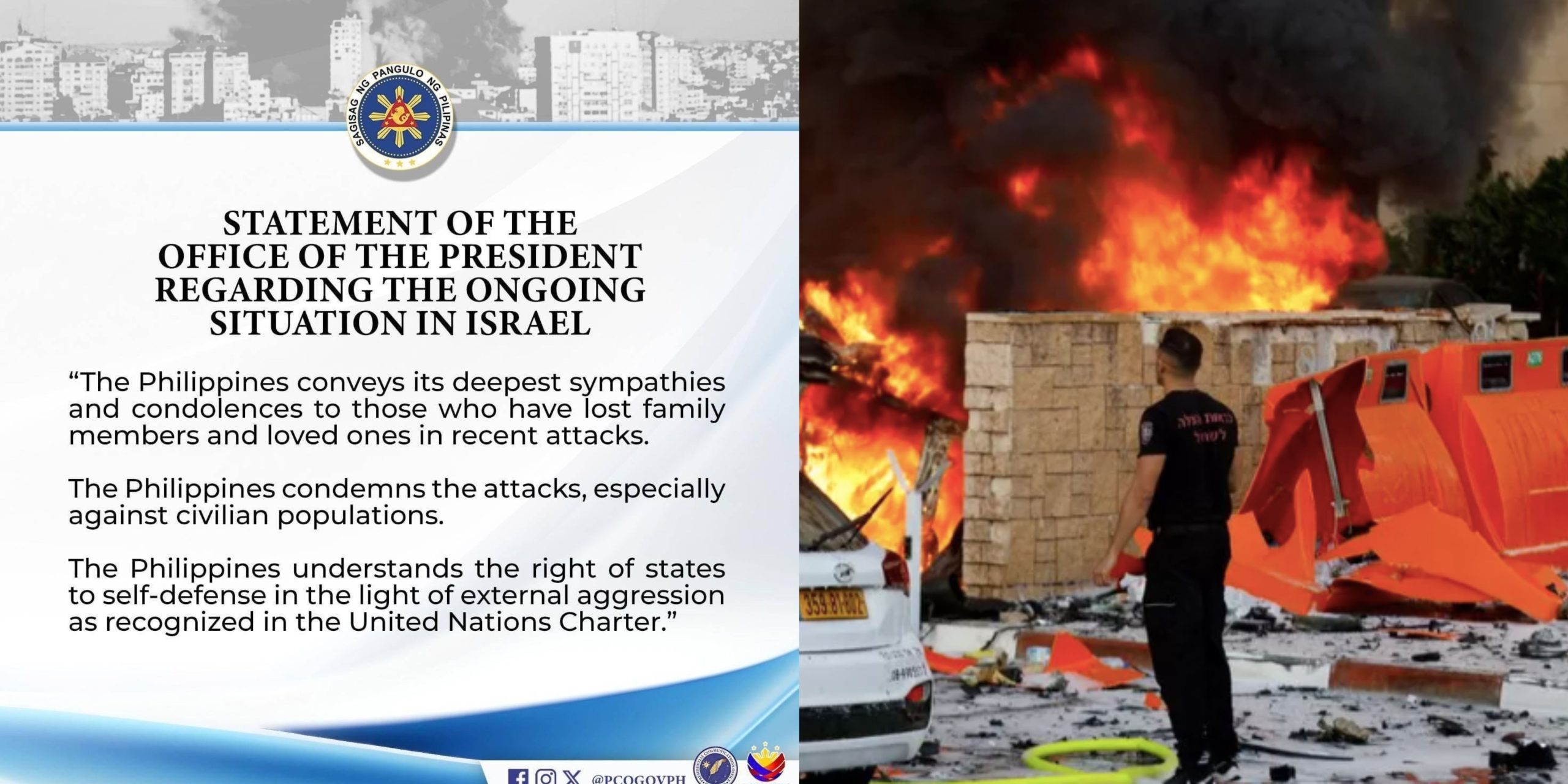 PH Condemns Attacks On Israel - The Filipino Times