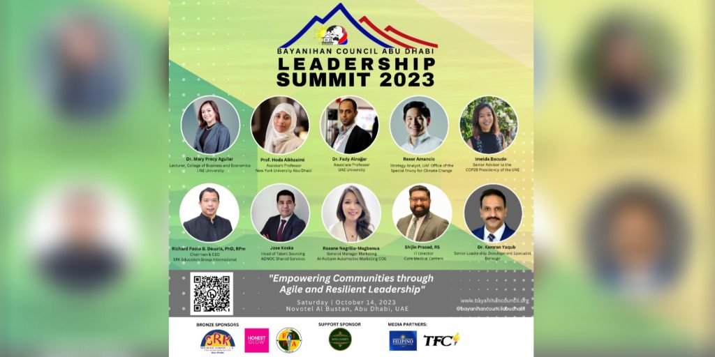 Bayanihan Council Abu Dhabi to host Leadership Summit 2023: Empowering ...