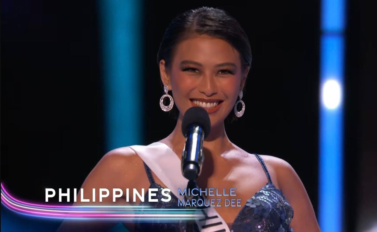 Miss Universe PH Michelle Dee stuns in preliminaries, uses 'Filipinas ...