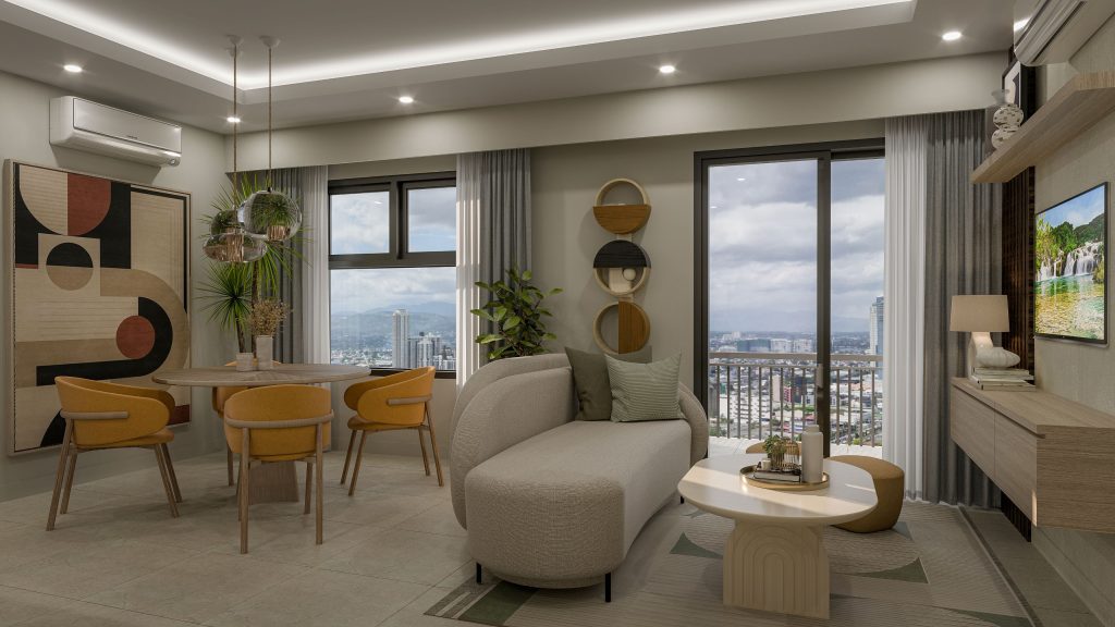 Artists Perspective of MIRA 2 Bedroom with Balcony Unit 1