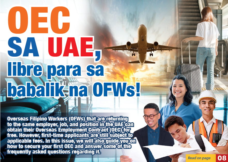 OEC sa UAE, libre para sa babalik na OFWs! - The Filipino Times