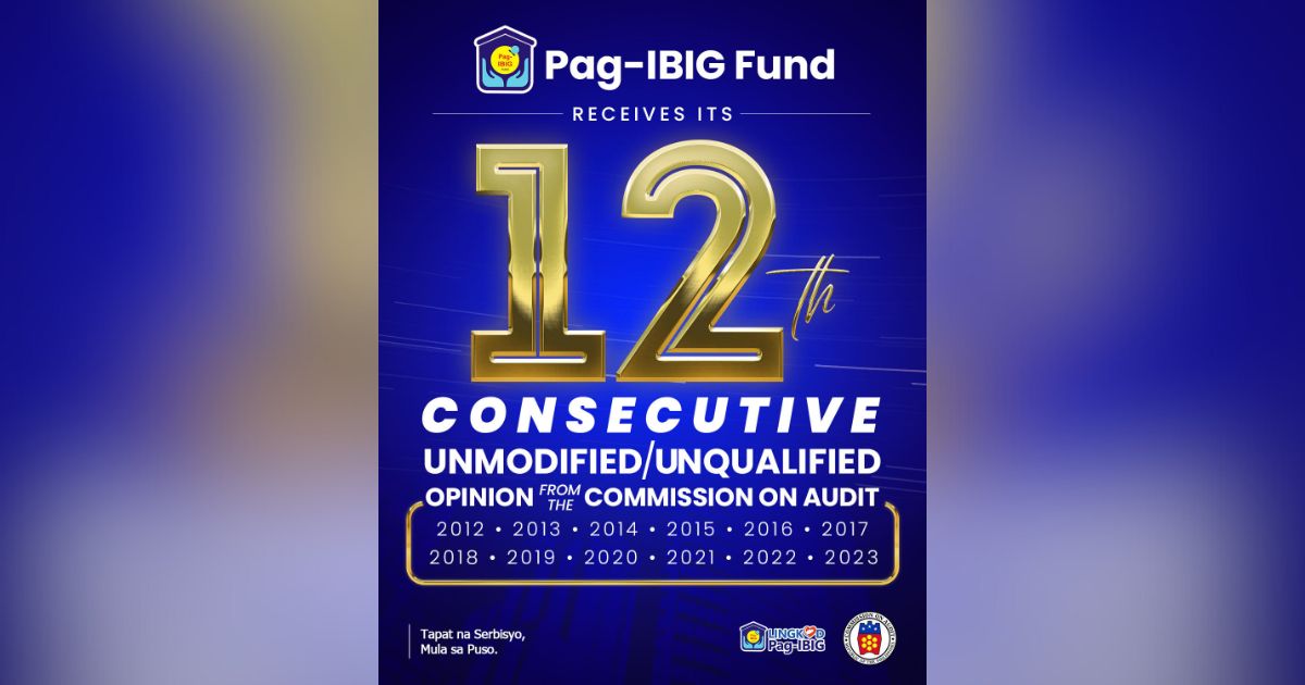 Pag-IBIG Fund Earns 12th ‘Unmodified Opinion’ From COA - The Filipino Times