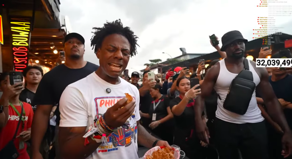 IShowSpeed trying Cebuano food