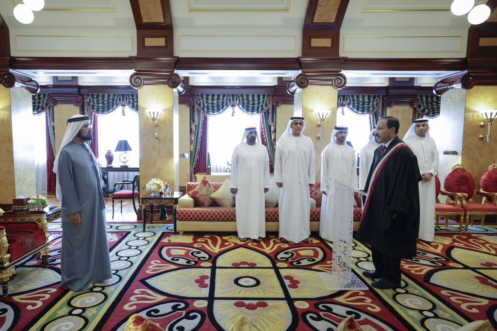 Newly appointed judges to Dubai Courts take oath before HH Sheikh