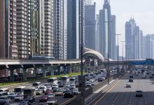 General view of the Sheikh Zayed Road in Dubai