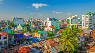 Mandalay Myanmar downtown city skyline. File photo