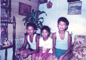 Childhood photos with my siblings