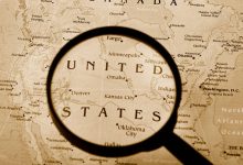 united states on map