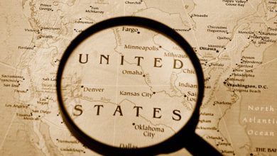 united states on map